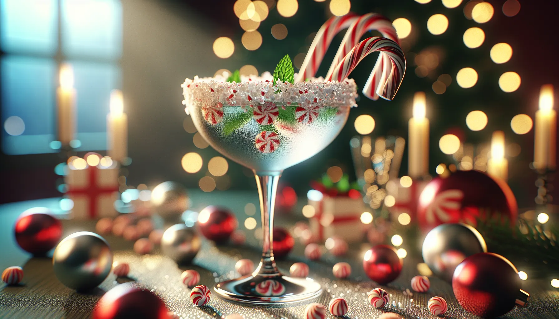 Peppermint martini
